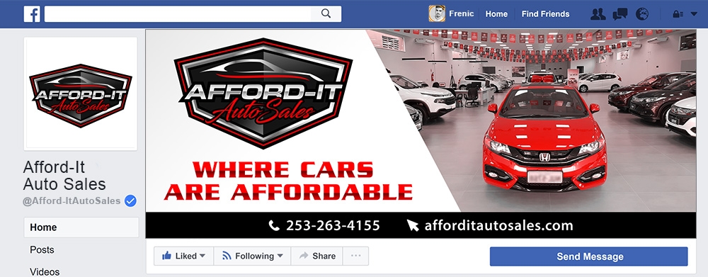 Afford-It Auto Sales logo design by Frenic