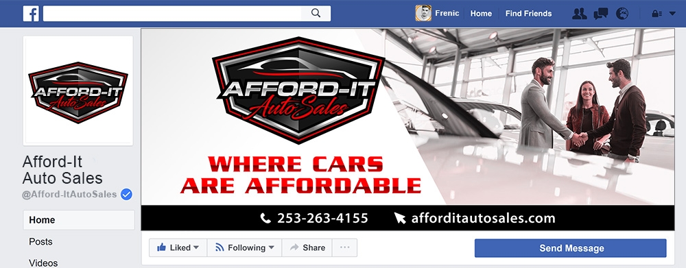 Afford-It Auto Sales logo design by Frenic