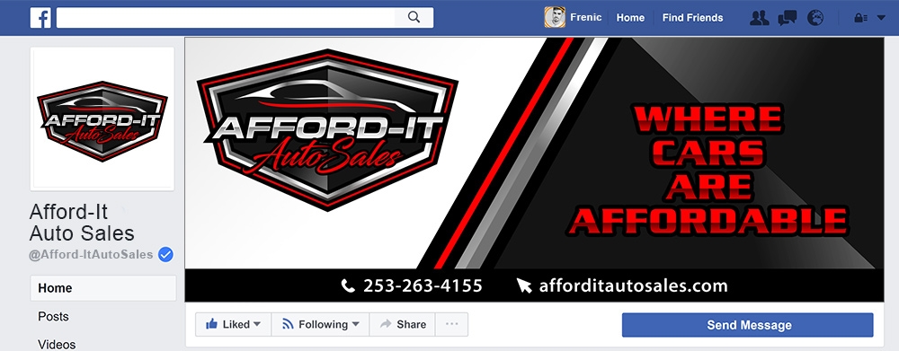 Afford-It Auto Sales logo design by Frenic