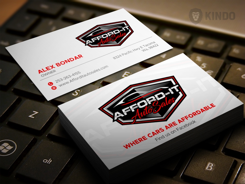 Afford-It Auto Sales logo design by Kindo
