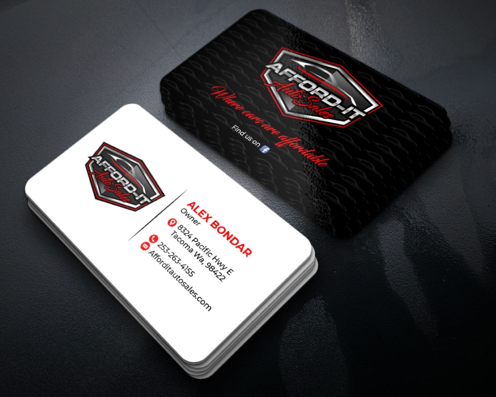 Afford-It Auto Sales logo design by Boomstudioz