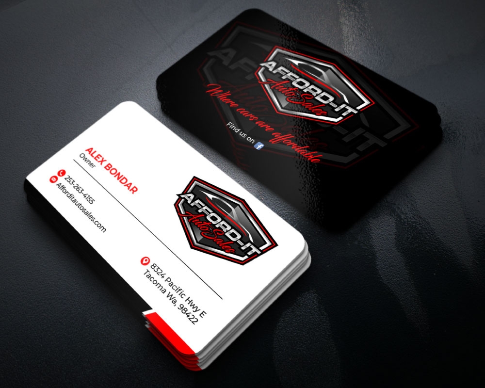 Afford-It Auto Sales logo design by Boomstudioz