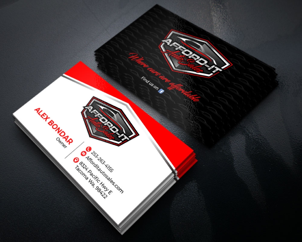 Afford-It Auto Sales logo design by Boomstudioz