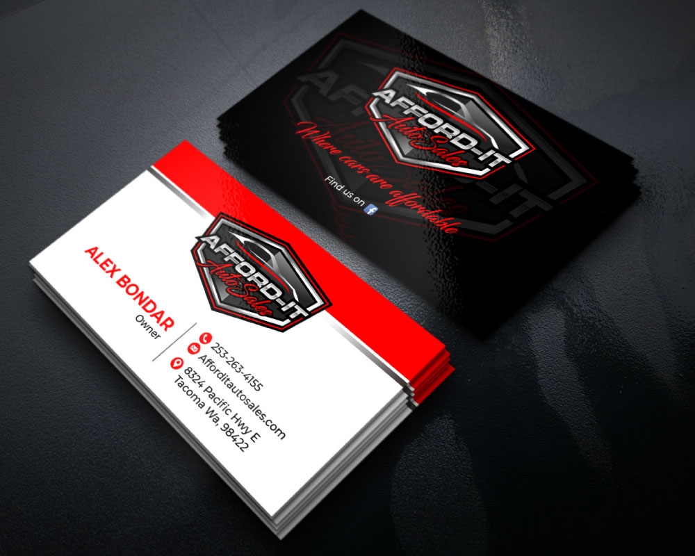 Afford-It Auto Sales logo design by Boomstudioz