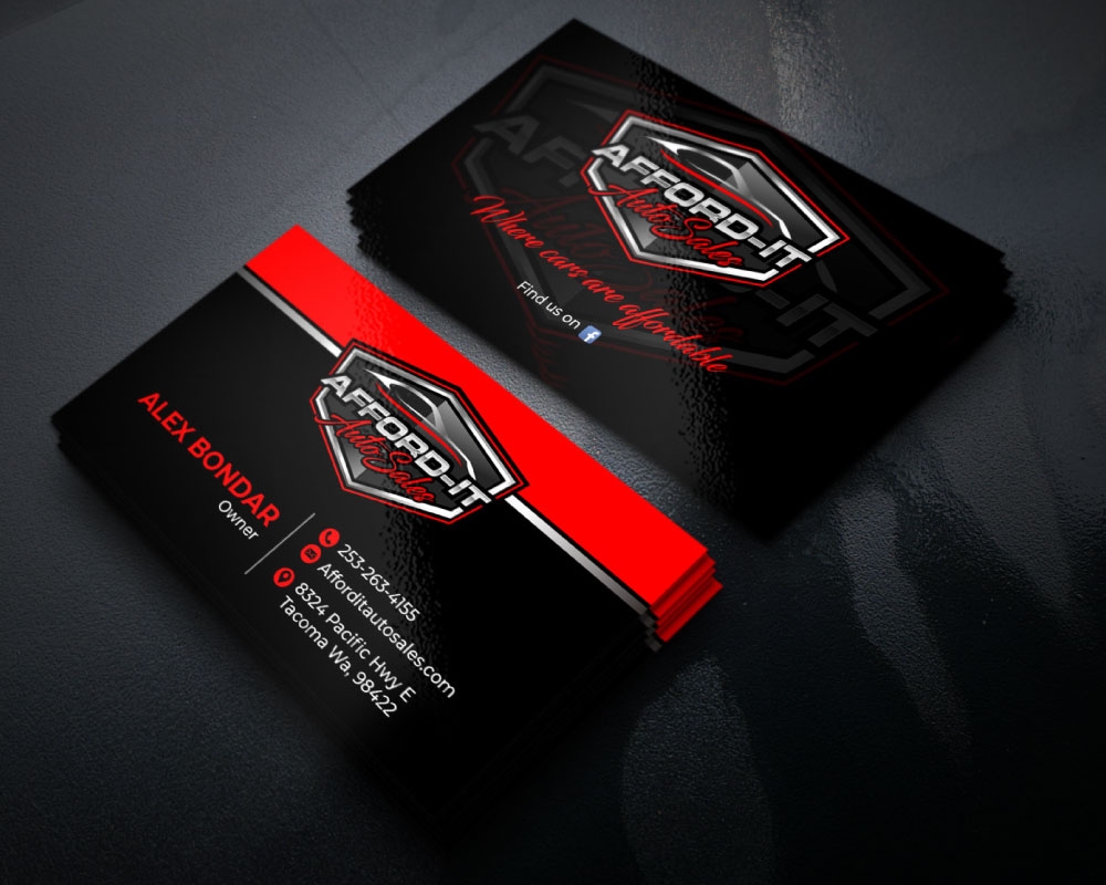 Afford-It Auto Sales logo design by Boomstudioz