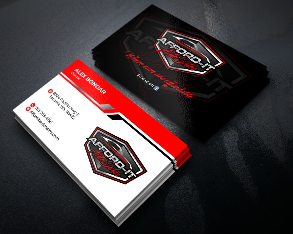 Afford-It Auto Sales logo design by Boomstudioz