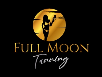 Full Moon Tanning logo design by jaize