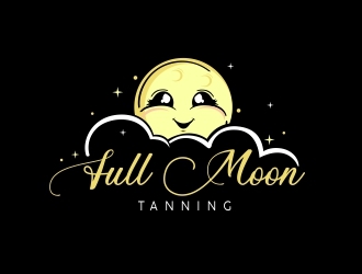 Full Moon Tanning logo design by veron