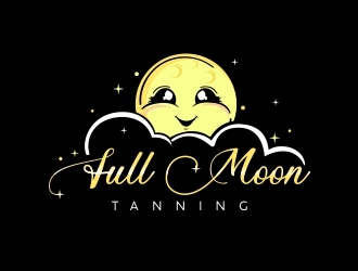Full Moon Tanning logo design by veron