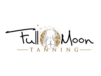 Full Moon Tanning logo design by maze