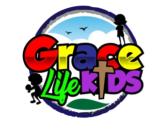 Grace Life Kids logo design by DreamLogoDesign