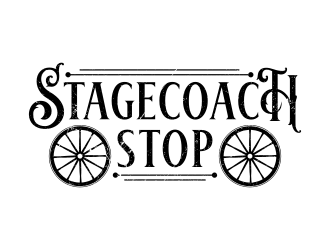 Stagecoach Stop logo design by Dakon