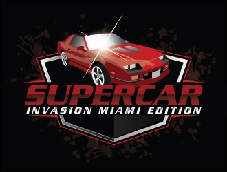 Supercar Invasion Miami Edition  logo design by AamirKhan