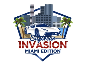 Supercar Invasion Miami Edition  logo design by iamjason
