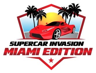 Supercar Invasion Miami Edition  logo design by usef44