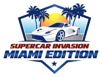 Supercar Invasion Miami Edition  logo design by usef44