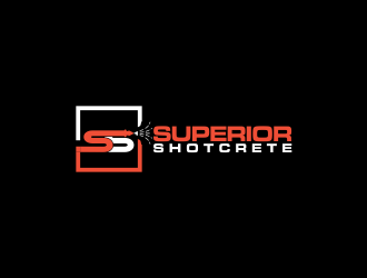 Superior shotcrete  logo design by oke2angconcept