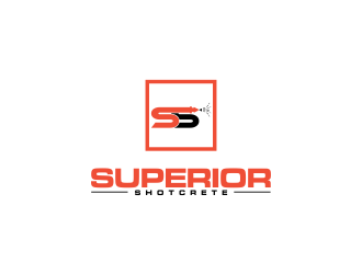 Superior shotcrete  logo design by oke2angconcept