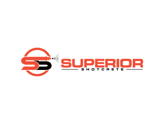 Superior shotcrete  logo design by oke2angconcept