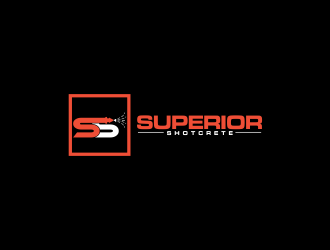Superior shotcrete  logo design by oke2angconcept