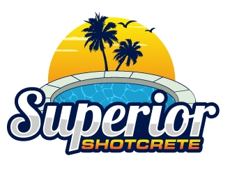 Superior shotcrete  logo design by AamirKhan