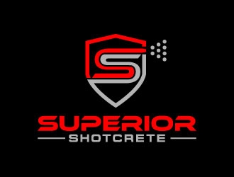Superior shotcrete  logo design by pixalrahul