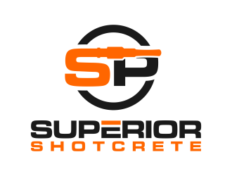 Superior shotcrete  logo design by mikael