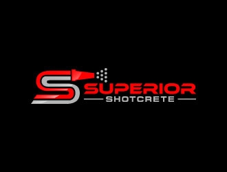Superior shotcrete  logo design by pixalrahul