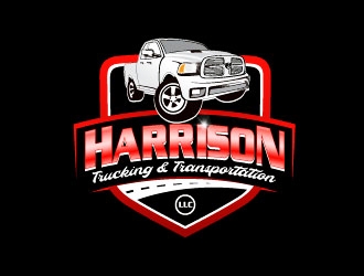 Harrison Trucking & Transportation LLC logo design by ozenkgraphic