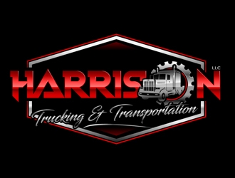 Harrison Trucking & Transportation LLC logo design by DreamLogoDesign