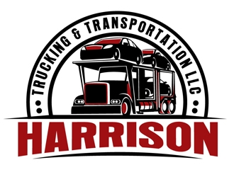 Harrison Trucking & Transportation LLC logo design by DreamLogoDesign