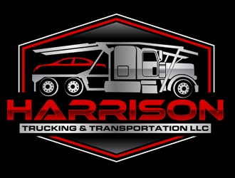 Harrison Trucking & Transportation LLC logo design by DreamLogoDesign