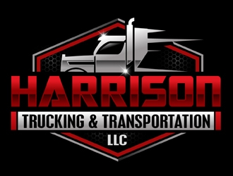 Harrison Trucking & Transportation LLC logo design by DreamLogoDesign