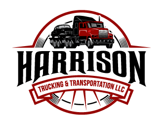 Harrison Trucking & Transportation LLC logo design by PRN123
