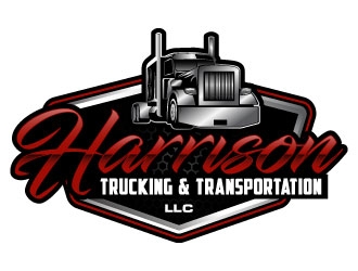 Harrison Trucking & Transportation LLC logo design by daywalker
