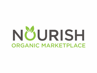 Nourish Organic Marketplace logo design by febri