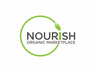 Nourish Organic Marketplace logo design by febri