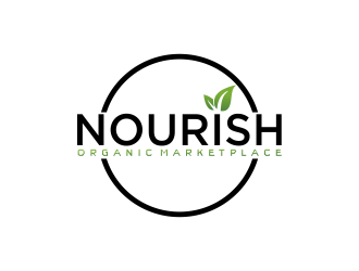 Nourish Organic Marketplace logo design by oke2angconcept