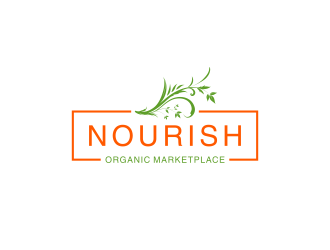 Nourish Organic Marketplace logo design by tembeleksinga