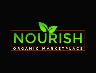 Nourish Organic Marketplace logo design by Benok