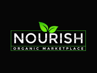 Nourish Organic Marketplace logo design by Benok