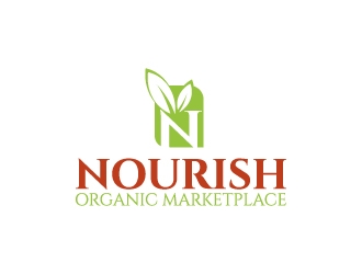Nourish Organic Marketplace logo design by aryamaity