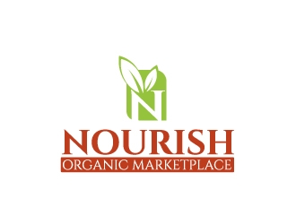Nourish Organic Marketplace logo design by aryamaity