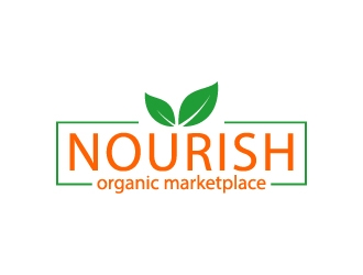 Nourish Organic Marketplace logo design by mewlana