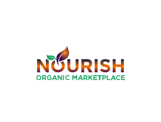 Nourish Organic Marketplace logo design by Greenlight