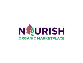 Nourish Organic Marketplace logo design by Greenlight
