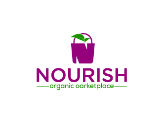 Nourish Organic Marketplace logo design by yans