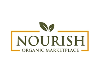Nourish Organic Marketplace logo design by PrimalGraphics
