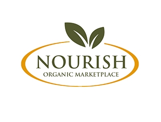 Nourish Organic Marketplace logo design by PrimalGraphics