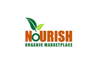 Nourish Organic Marketplace logo design by XyloParadise